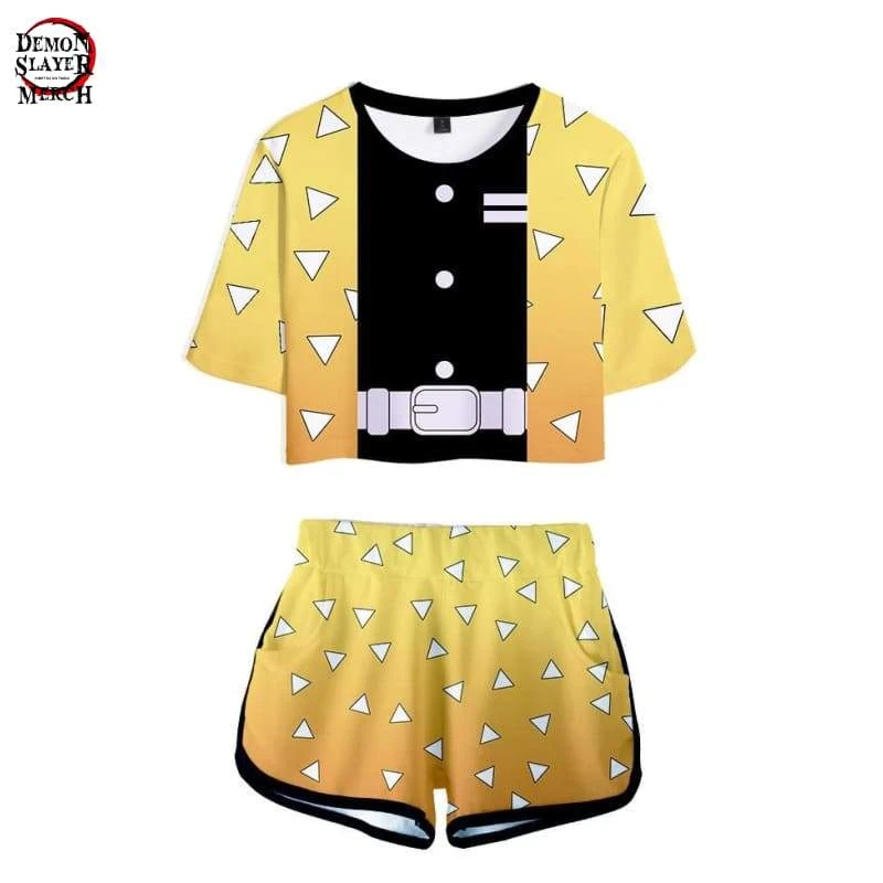 Crop Top Demon Slayer Zenitsu Agatsuma 1 Crop Top Demon Slayer Zenitsu Agatsuma