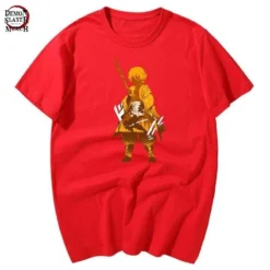 T-Shirt Demon Slayer Zenitsu Agatsuma -Tueur De Démons Environnant zenitsu agatsuma shirt demon slayer merch 319