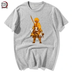 T-Shirt Demon Slayer Zenitsu Agatsuma -Tueur De Démons Environnant zenitsu agatsuma shirt demon slayer merch 434