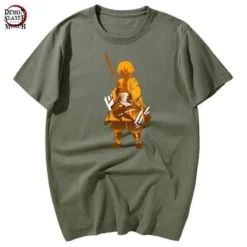 T-Shirt Demon Slayer Zenitsu Agatsuma -Tueur De Démons Environnant zenitsu agatsuma shirt demon slayer merch 467
