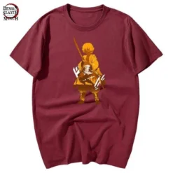 T-Shirt Demon Slayer Zenitsu Agatsuma -Tueur De Démons Environnant zenitsu agatsuma shirt demon slayer merch 779