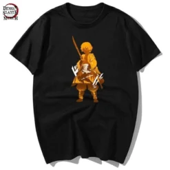 T-Shirt Demon Slayer Zenitsu Agatsuma -Tueur De Démons Environnant zenitsu agatsuma shirt demon slayer merch 804