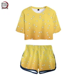 Crop Top Demon Slayer Zenitsu Jaune